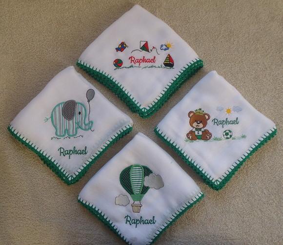 Kit Fraldas de Passeio Bordada Personalizadas