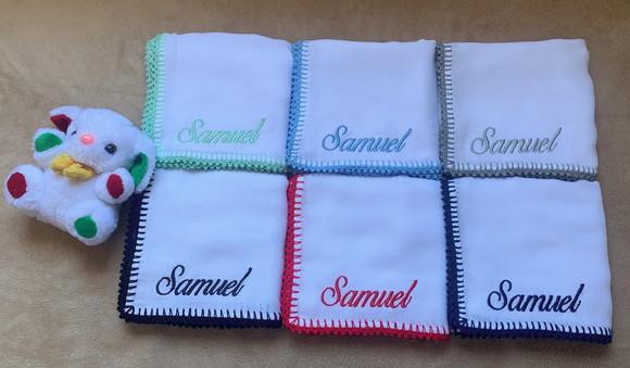 Kit Fraldas de Passeio Bordadas com Nome