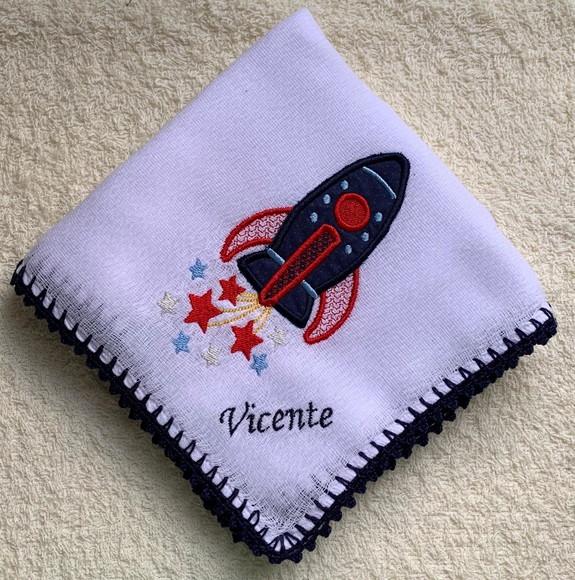 Kit Fraldas de Passeio Bordadas Espaço