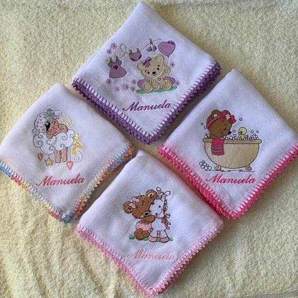 Kit Fraldas de Passeio Bordadas Personalizadas