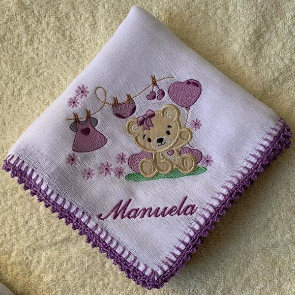 Kit Fraldas de Passeio Bordadas Personalizadas