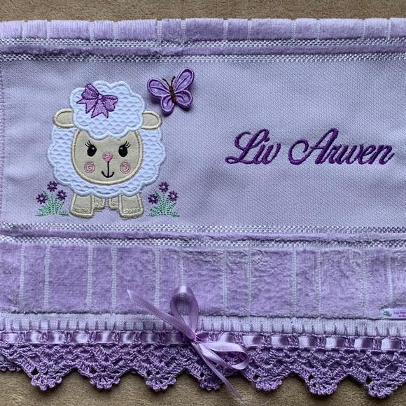 Kit para Bebê Toalhinha e Fralda de Boca Ovelhinha