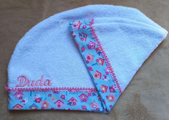 Kit Porta Calcinhas e Toalha para Cabelo Infantil