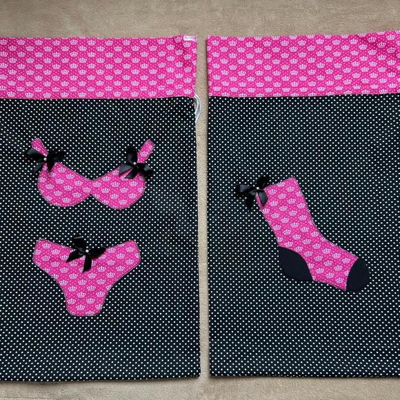Kit Porta Lingerie e Porta Meias para Viagem