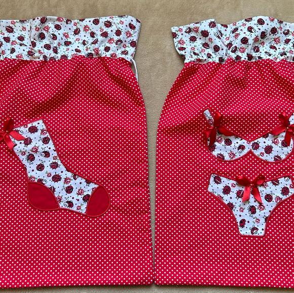 Kit Porta Lingerie e Porta Meias para Viagem