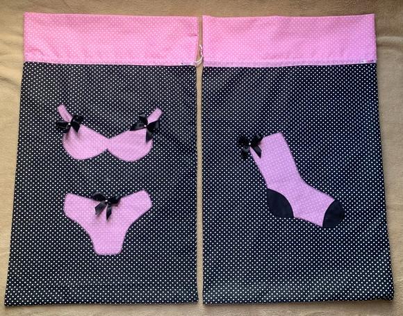 Kit Porta Lingerie e Porta Meias para Viagem