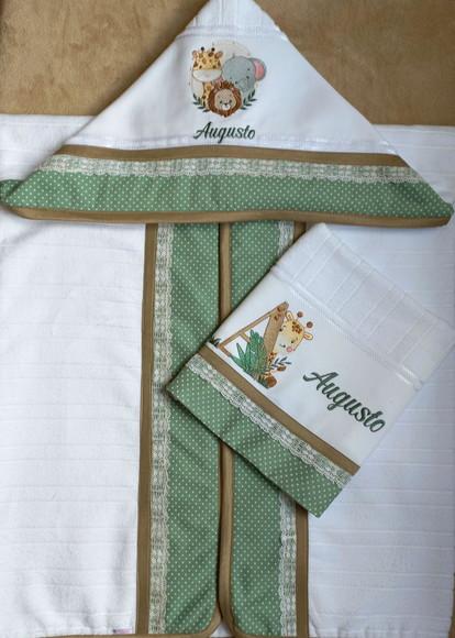 Kit Toalha de Banho e Toalha de Mão Safari