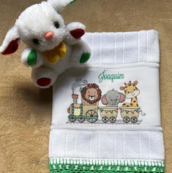 Kit Toalhas de Banho e de Mão Safari no Trem