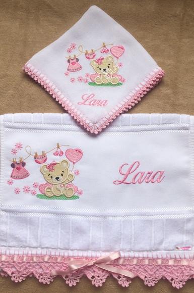 Kit Toalhinha e Fralda de Boca Ursa Varal