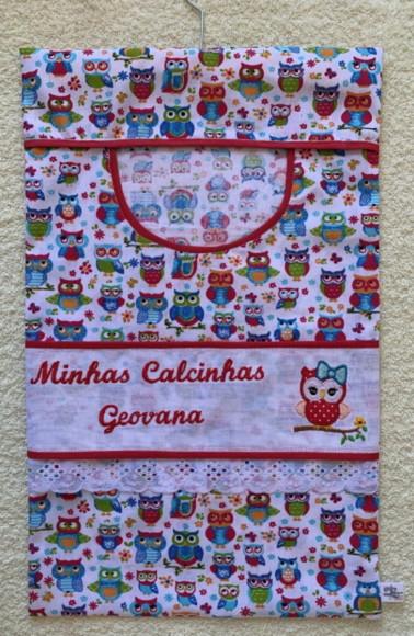 Porta Calcinhas Corujinha