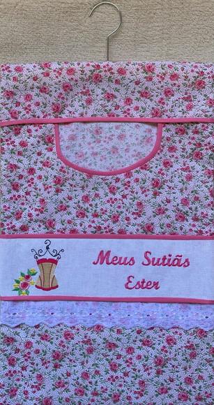 Porta sutiãs floral