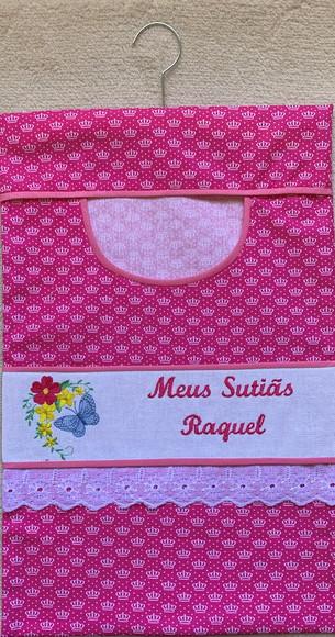 Porta sutiãs rosa