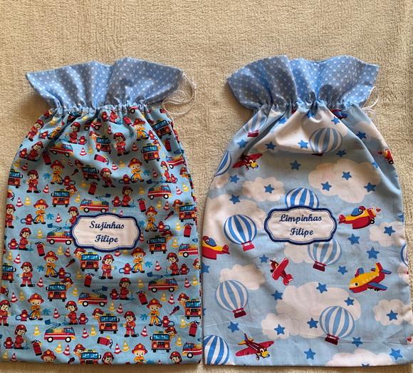Saquinhos para Roupas Suja e Limpa