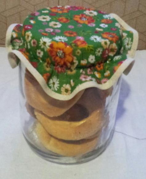 Tampinhas Decorativas em Tecido para Potes