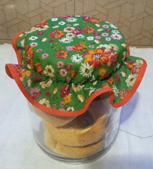 Tampinhas Decorativas em Tecido para Potes