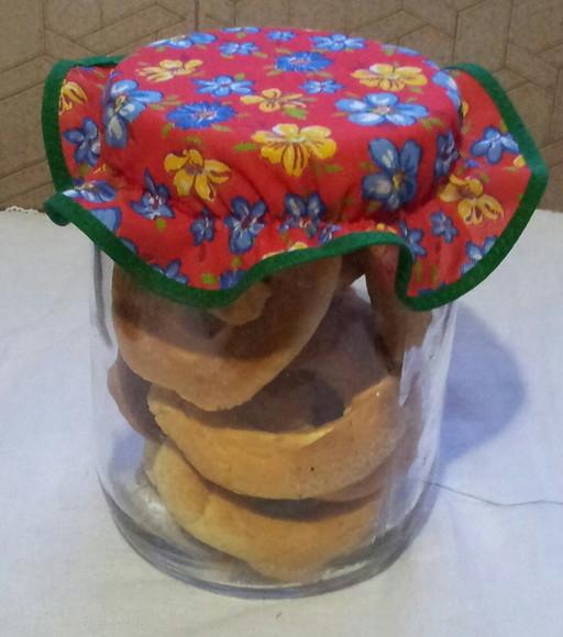 Tampinhas Decorativas em Tecido para Potes
