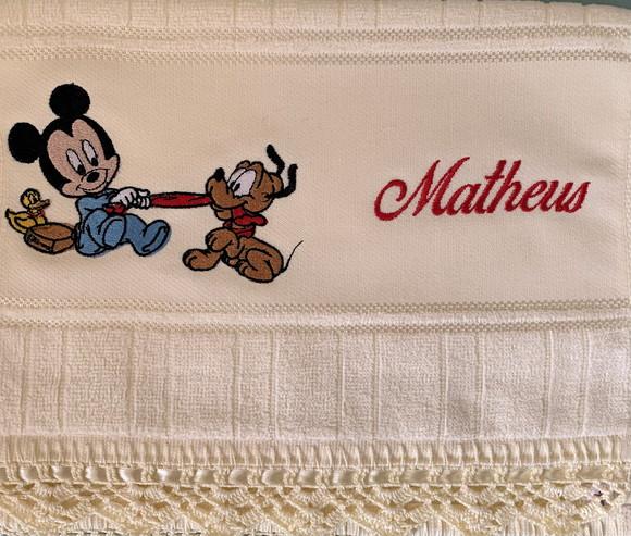 Toalha Bordada Mickey