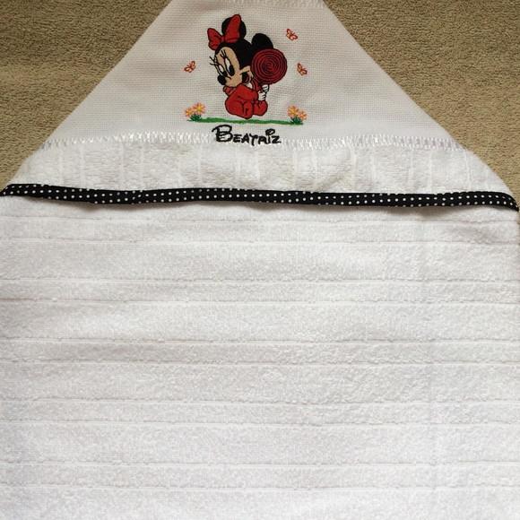 Toalha de Banho Infantil com Capuz Minnie