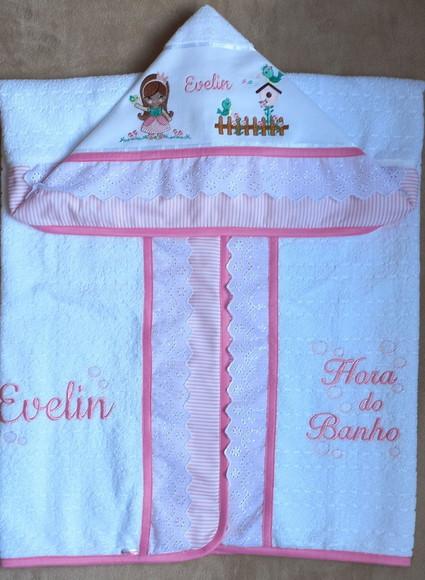 Toalha de Banho Infantil com Capuz Princesa