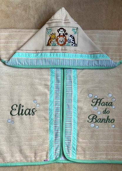 Toalha de Banho Infantil com Capuz Safari
