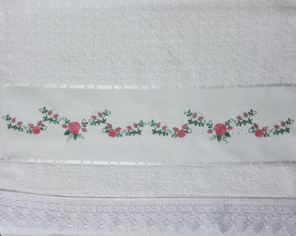 Toalha de Rosto Floral