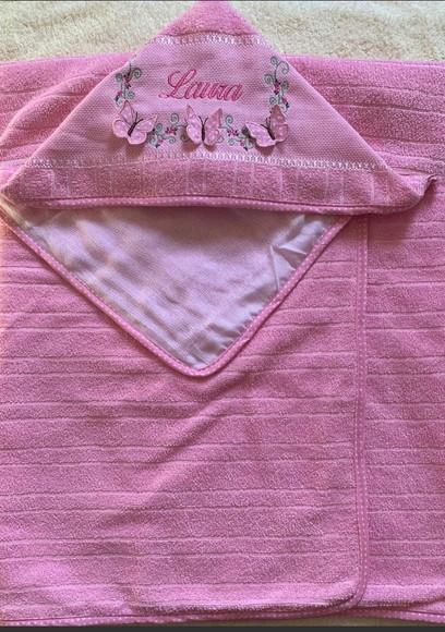 Toalha e Fralda de Passeio Enxoval Bebê Personalizado