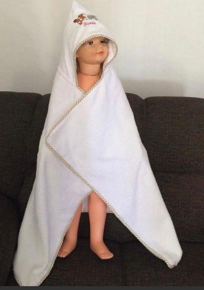Toalha e Fralda de Passeio Enxoval Bebê Personalizado