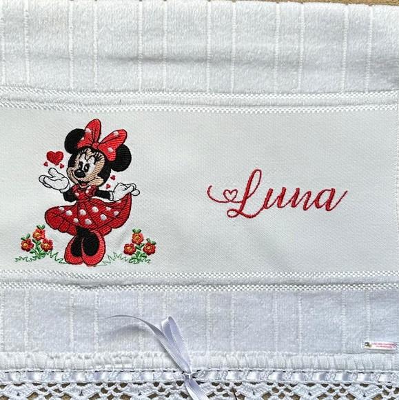 Toalhinha Bordada Minnie