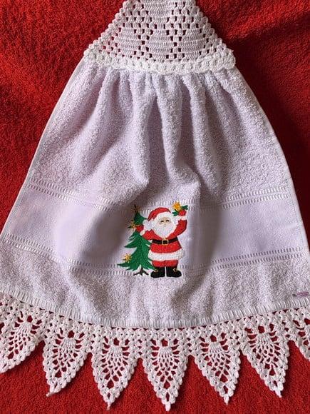 Bate Mão Bordado Natal