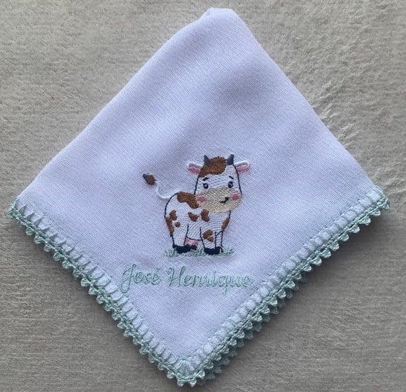 Fraldas Bordadas Personalizadas de Boca
