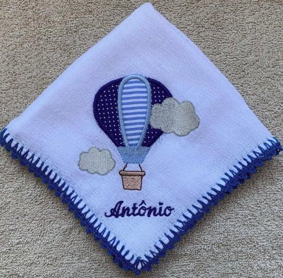 Fraldas Bordadas Personalizadas de Boca