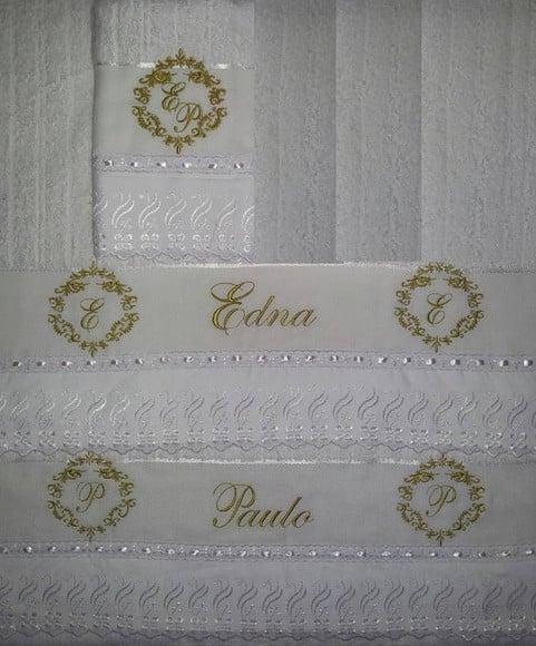 Jogo de Toalhas Casal Personalizadas