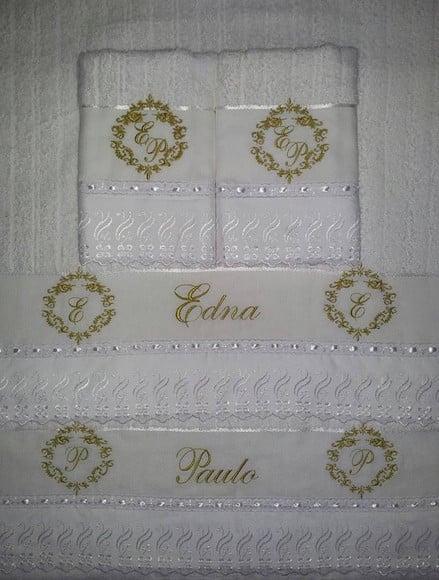 Jogo de Toalhas Casal Personalizadas