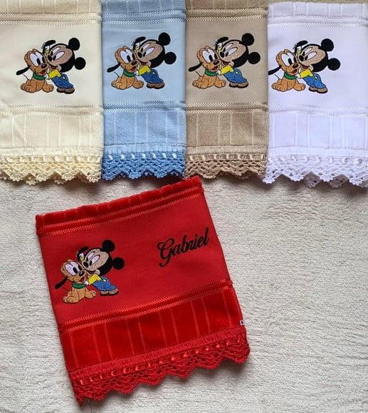 Kit 10 Toalhinhas Bordadas