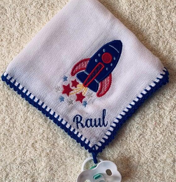 Kit 4 Fraldas de Boca com Porta Chupeta