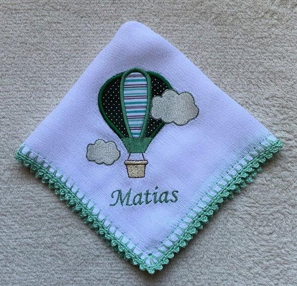 Kit Fraldas Bordadas Balão