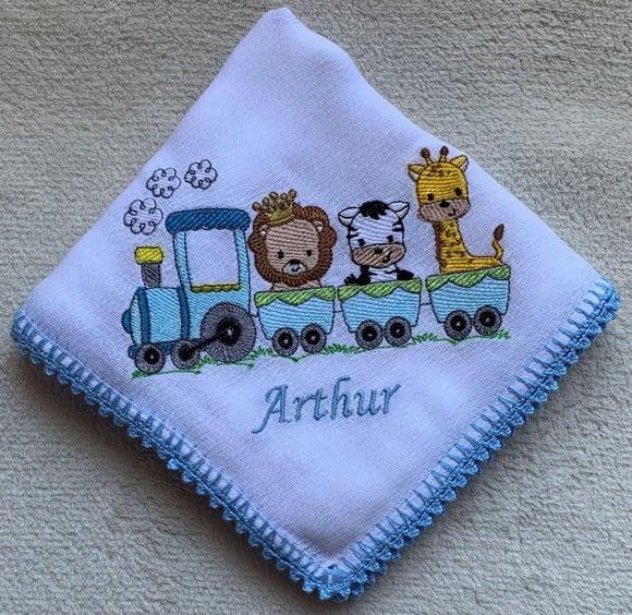 Kit Fraldas Bordada Personalizadas Passeio