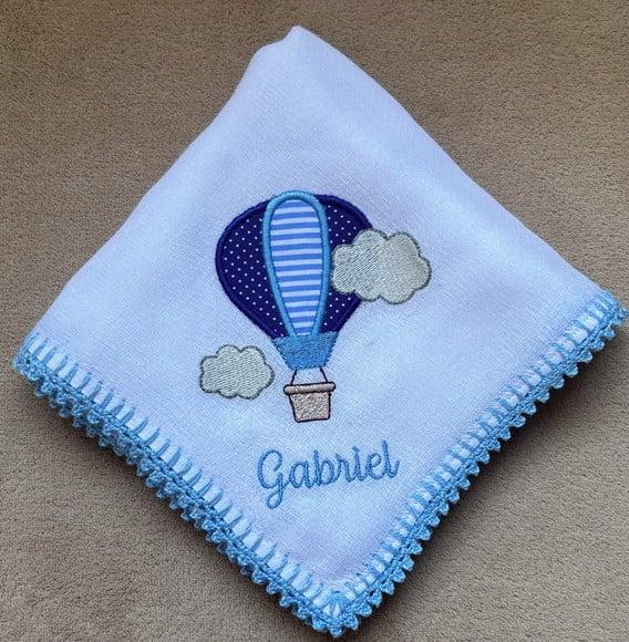 Kit Fraldas Bordadas Balão