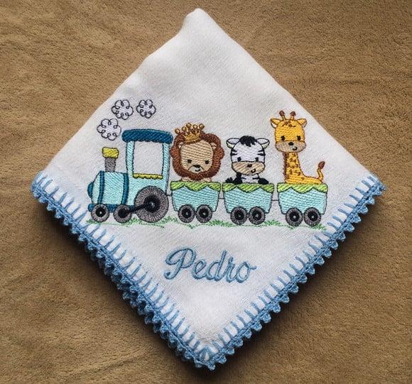 Kit Fraldas Bordadas de Boca