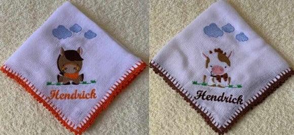Kit Fraldas de Passeio Bordada Fazendinha