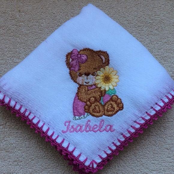 Kit Fraldas de Passeio Bordadas Menina