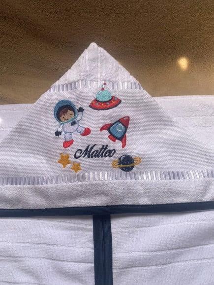 Kit para Bebê Personalizado Bordado Toalha e Fralda de Boca