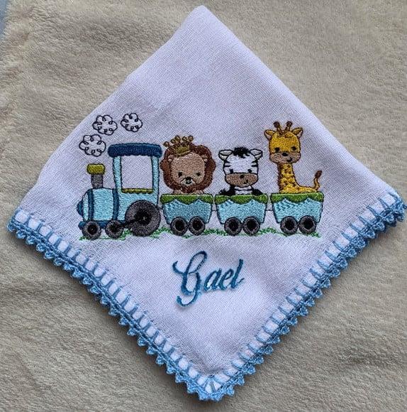 Kit para Bebê Toalha de Banho e Fralda de Boca