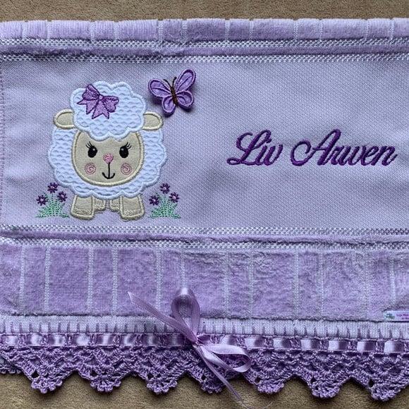 Kit para Bebê Toalhinha e Fralda de Boca Ovelhinha