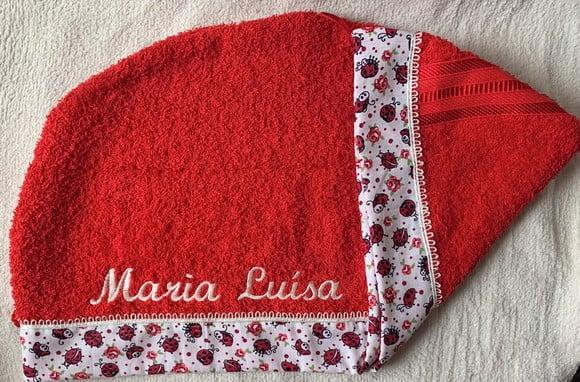 Kit para Viagem Porta Lingerie e Toalha para Cabelo