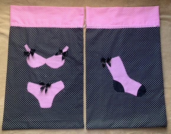 Kit Porta Lingerie e Porta Meias para Viagem