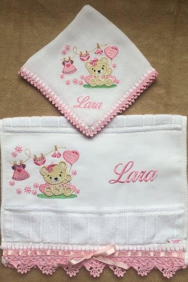 Kit Toalhinha e Fralda de Boca Ursa Varal