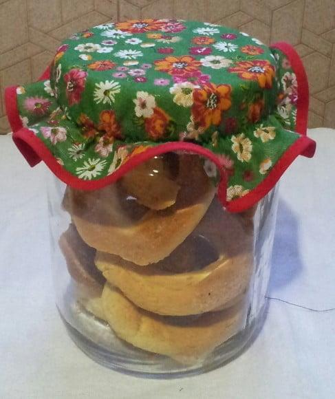 Tampinhas Decorativas em Tecido para Potes
