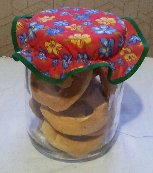 Tampinhas Decorativas em Tecido para Potes