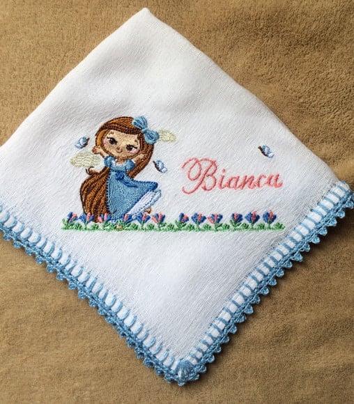 Toalha de Banho e Fralda de Boca Princesa